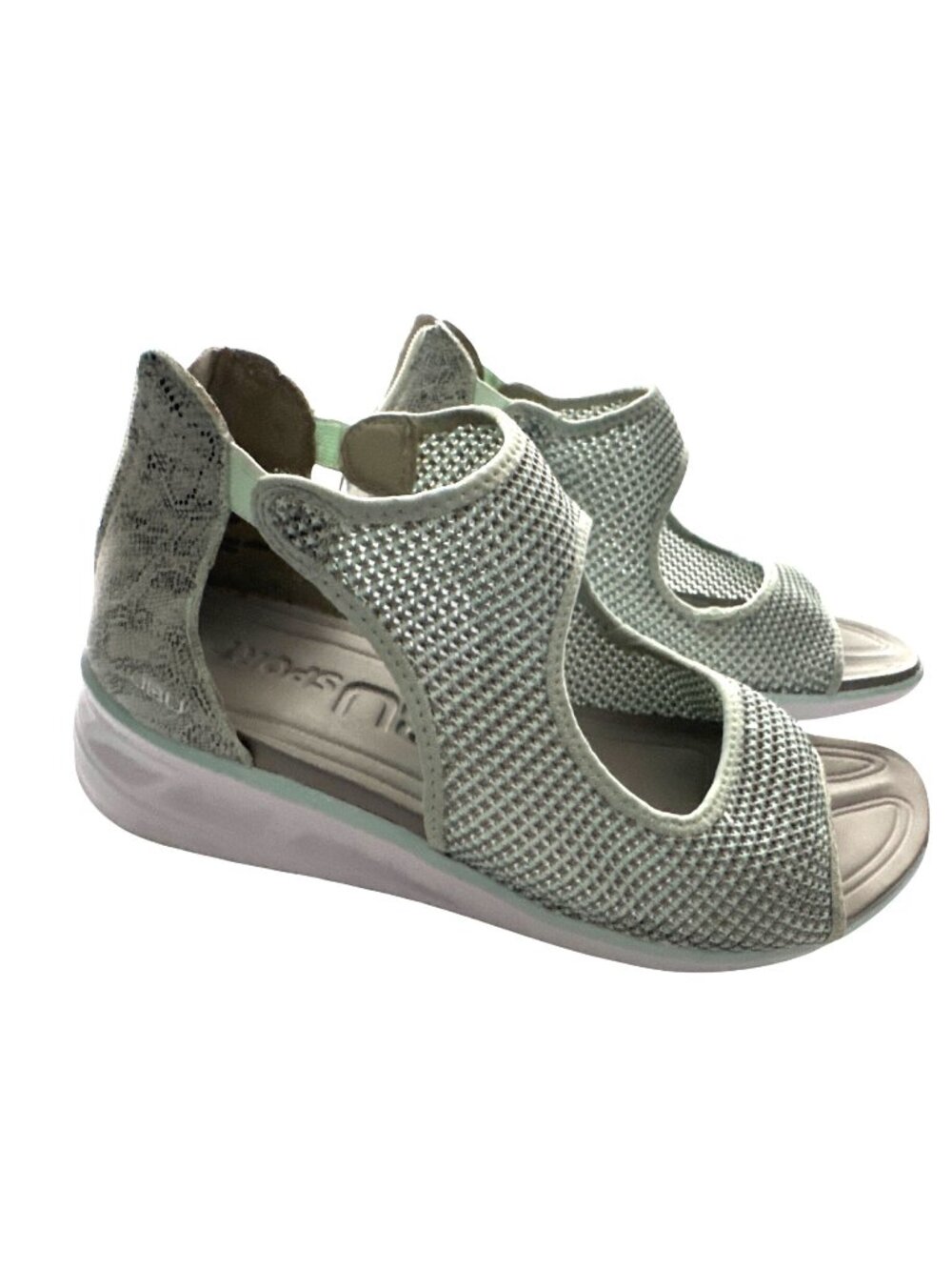 JBU By Jambu Green Sandals Sport Mesh Upper Lightweight Sole Sage Green Size 7